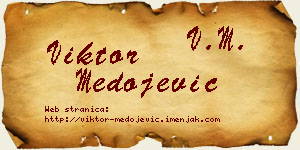Viktor Medojević vizit kartica